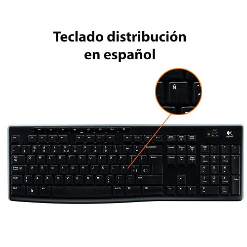 Teclado inalámbrico Logitech K270 Español