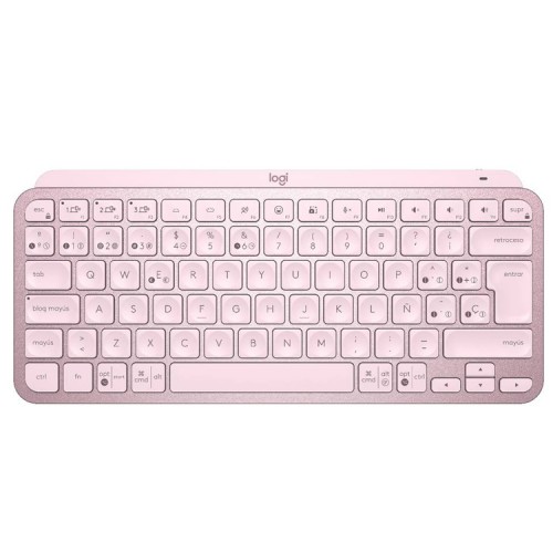 Teclado Bluetooth Rosado Logitech MX Keys Mini