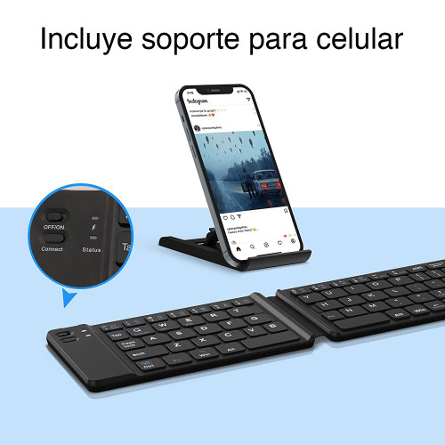 Teclado Plegable Bluetooth 3.0 Tecmaster TM-1005505