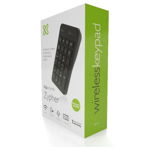 Teclado numérico inalámbrico KlipXtreme Zypher