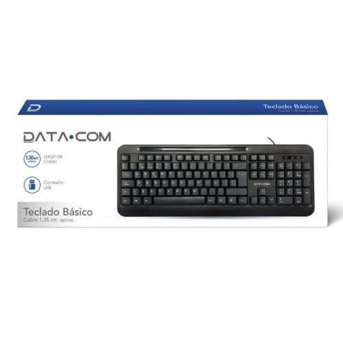 Teclado USB completo PC Notebook Datacom