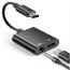 Adaptador USB C a audífonos y cable cargador USB C 