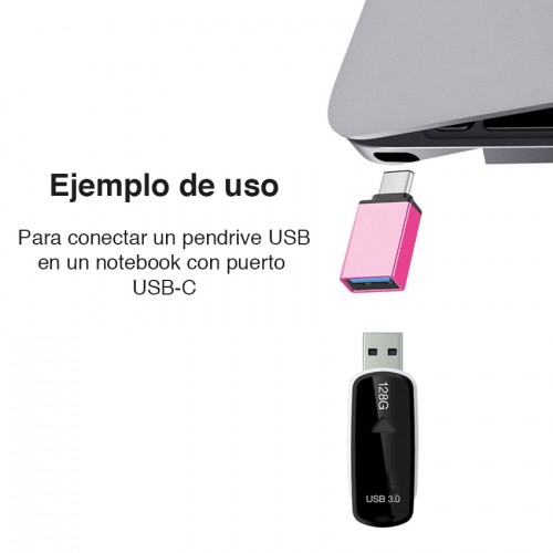 Adaptador USB tipo C a USB 3.0 OTG Celular Notebook