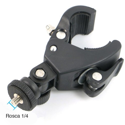 Abrazadera montaje celular GoPro atril brazo Monitor