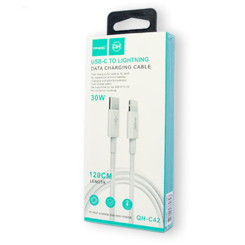 Cable USB C a Lightning 30W Carga y sincronización Cable USB C a Lightning 30W Carga y sincronización