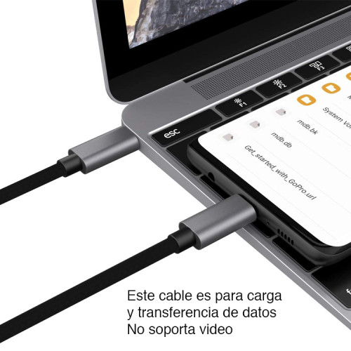 Cable USB tipo C a USB tipo C de  1 metro