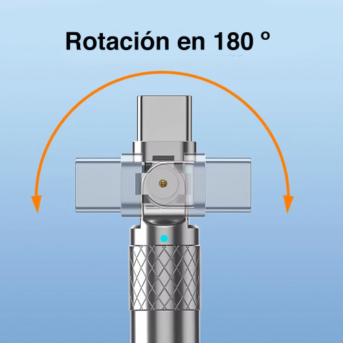 Cable USB C a USB 120W Angulo 180º 