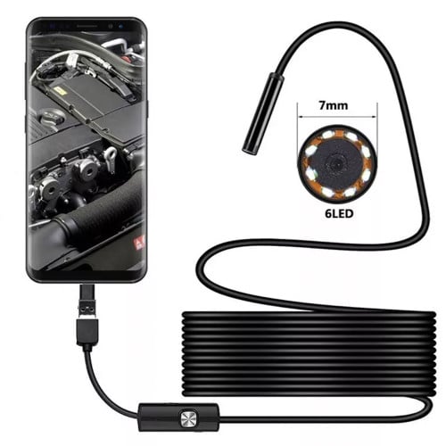 Cámara endoscópica USB C Celular endoscopio 5 metros