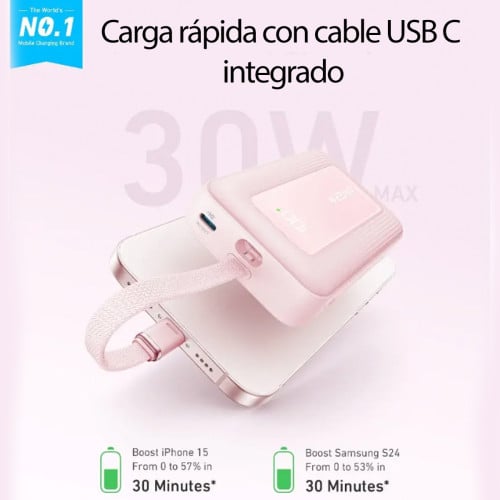 Powerbank USB C Anker 30W 10000mAh Powerbank USB C Anker 30W 10000mAh
