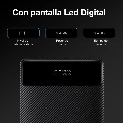 Batería Externa 100W USB C Notebook Mac y celular