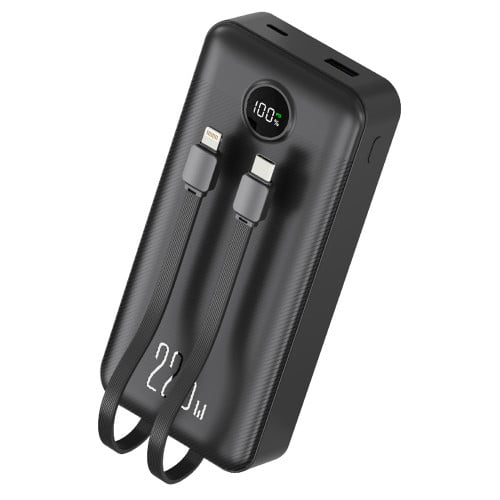 Powerbank 20000 mah carga rápida USB C Lightning