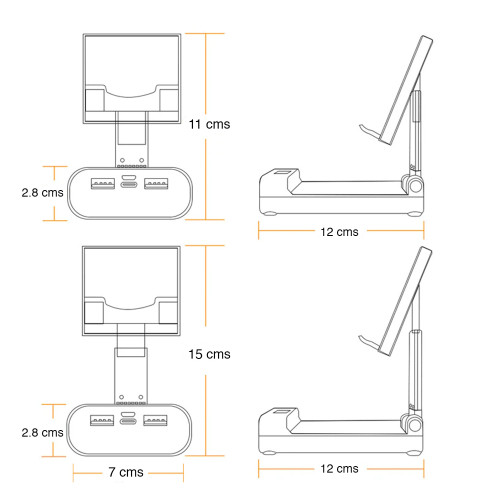 Soporte de celular con batería externa 10000mah