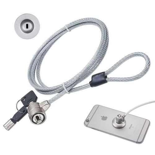 Candado para tablet piola seguridad con llave Candado para tablet piola seguridad con llave