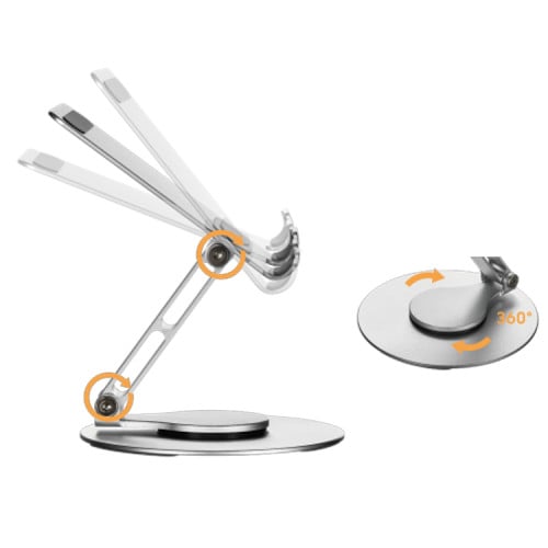 Soporte celular aluminio giratorio ajustable plegable Soporte celular aluminio giratorio ajustable plegable