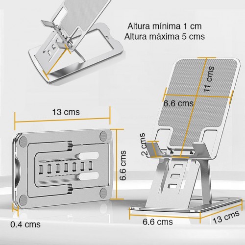 Soporte iPhone iPad Aluminio Ajustable NW-S3
