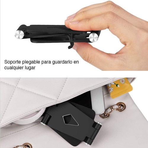 Soporte base celular tablet escritorio ajustable plegable