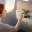 Soporte celular avión viajes para bordes con prensa