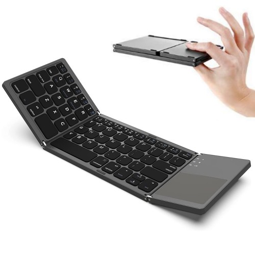 Teclado Plegable Bluetooth inalámbrico con TouchPad