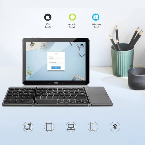 Teclado Plegable Bluetooth con TouchPad NW-PB70