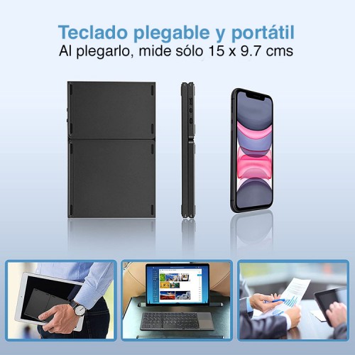 Teclado Plegable Bluetooth con TouchPad NW-PB70