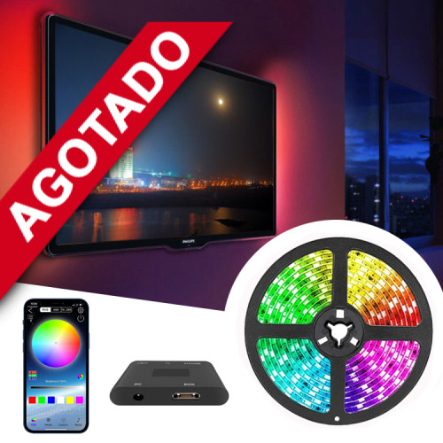 Tira Led TV sincronización colores HDMI 5 mts
