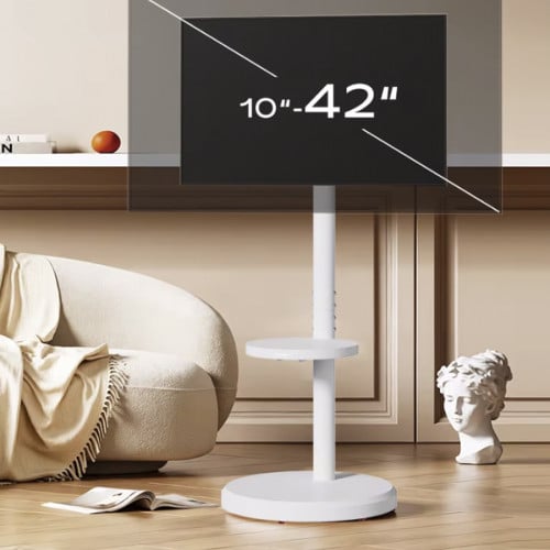 Soporte TV con ruedas vertical y horizontal negro 42 pulgadas