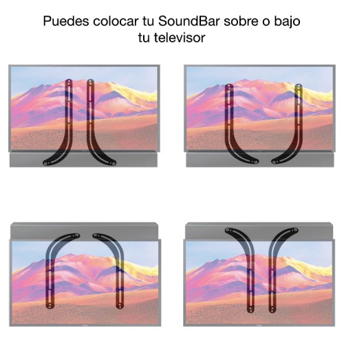 Soporte SoundBar Barra de Sonido a TV o Muro XTA-310