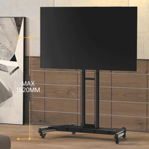 Soporte Pedestal TV móvil con ruedas hasta 70"