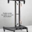 Soporte Pedestal TV móvil con ruedas hasta 70"