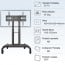 Soporte Pedestal TV móvil con ruedas hasta 70"