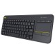 Teclado inalámbrico Smart TV PC TouchPad Logitech 