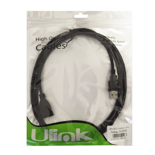 Cable extensión USB 2.0 macho hembra 1.8 metros