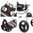 Silla Ruedas perro XS y S ajustable 4 a 9 KG 