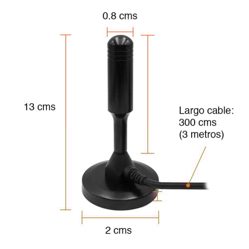 Antena Televisión Digital HDTV UHF 15 dbi interior