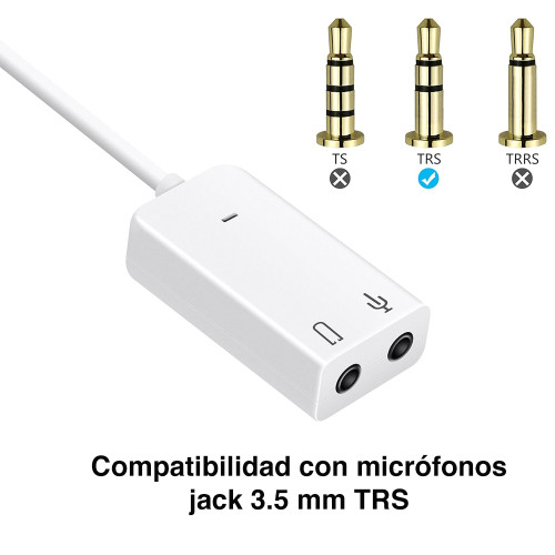 Tarjeta De Sonido USB Interfaz audio USB