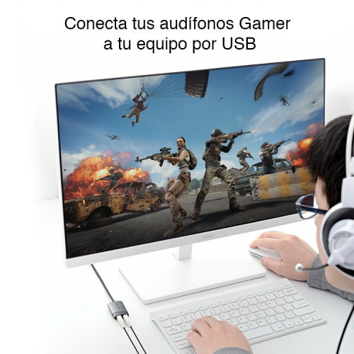 Tarjeta de sonido USB Externa Audio HiFi 