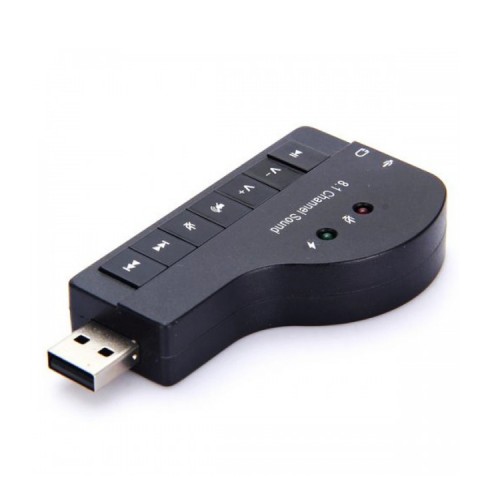 Tarjeta de sonido Audio USB Micrófono Audífonos 8.1ch
