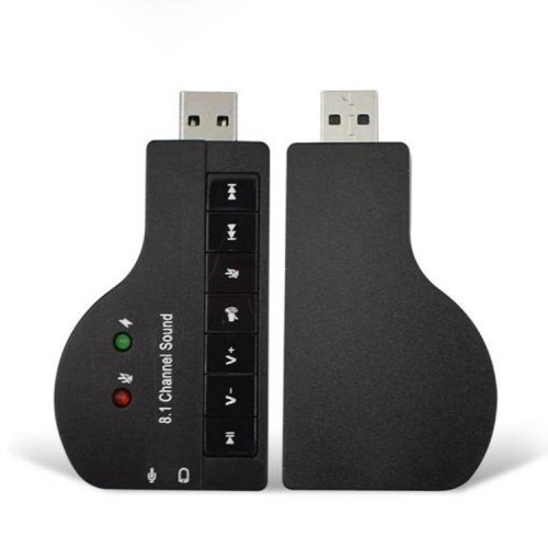 Tarjeta de sonido Audio USB Micrófono Audífonos 8.1ch