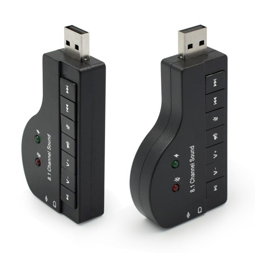 Tarjeta de sonido Audio USB Micrófono Audífonos 8.1ch
