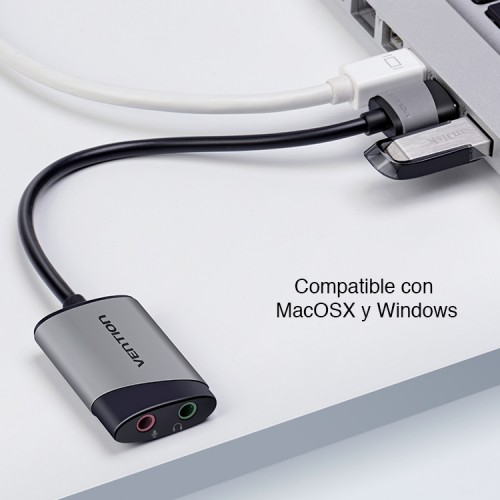 Tarjeta de sonido USB Externa Audio HiFi 