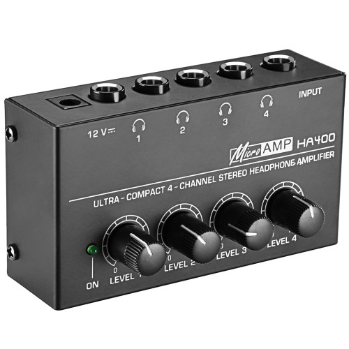 Amplificador audifonos 4 canales HA400 Amplificador audifonos 4 canales HA400