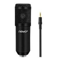 Micrófono condensador Auxiliar y tarjeta sonido USB 