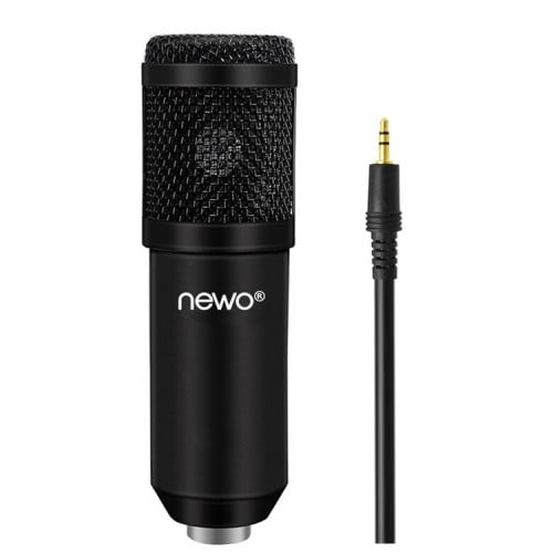 Micrófono condensador Auxiliar y tarjeta sonido USB 