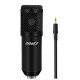 Micrófono condensador Auxiliar y tarjeta sonido USB 