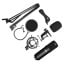 Kit Micrófono condensador USB con atril y antipop