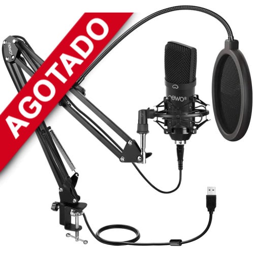 Kit Micrófono condensador USB atril Newo NW-800KC