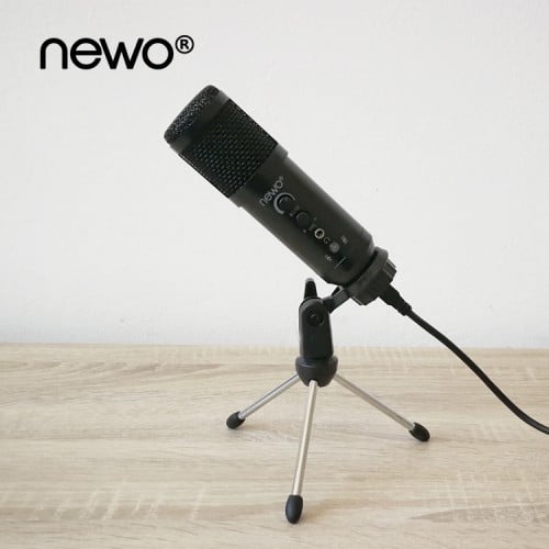 Micrófono Condensador USB Control de Volumen