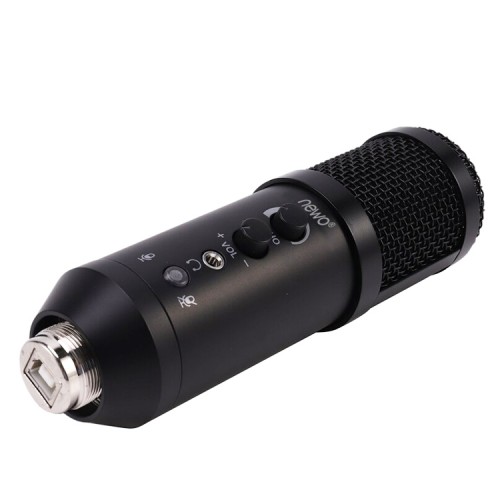 Micrófono Condensador USB Control de Volumen