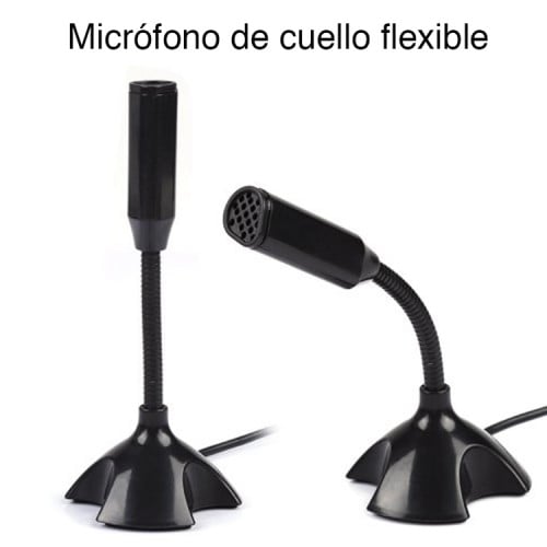 Micrófono USB para PC Notebook Escritorio flexible