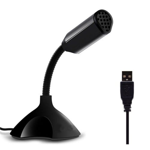 Micrófono USB para PC Notebook Escritorio flexible